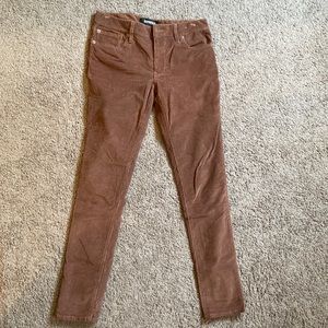 EUC Express corduroy mid-rise legging, size 6 long
